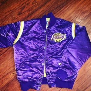 Vintage lakers satin jacket